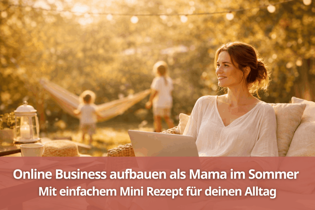 Online Business aufbauen als Mama im Sommer - mit Mini-Rezept (1)
